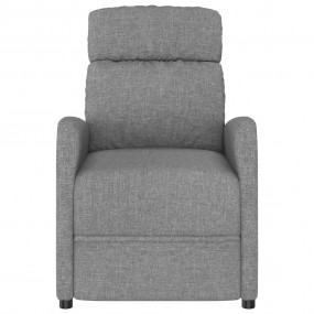 Massage Recliner Light gray Fabric (100% polyester), pl...