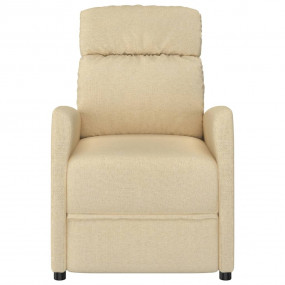 Massage Chair Cream Fabric (100% polyester), Plywood, I...