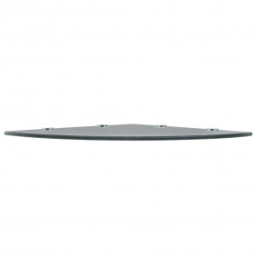 Corner Shelf Set of 2 Black Tempered glass 17.7 x 17.7 ...