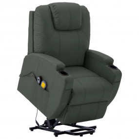 Stand Up Massage Chair Anthracite Faux leather, PVC, ir...