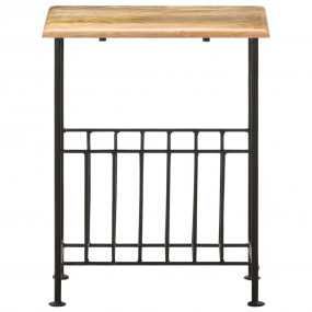 Magazine Rack Black and Brown