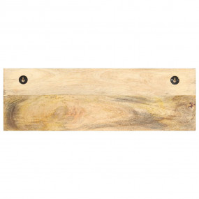 Coat Rack Brown and Black Solid rough mango wood, steel...