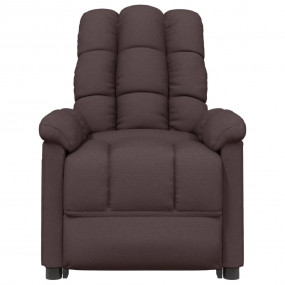 Massage Chair Dark Brown Fabric (100% polyester), plywo...