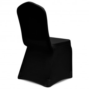 Chair Cover Set of 30 Black 90% Polyester, 10% Elastane...