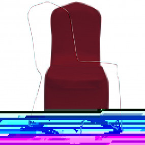 Chair Cover Set of 24 Burgundy 90% Polyester, 10% Elast...