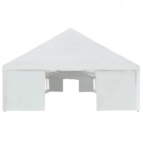 Party Tent White Polyethylene, Powder-Coated Steel Larg...