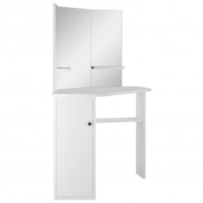 Dresser White MDF and Melamine Compact Dressing Table