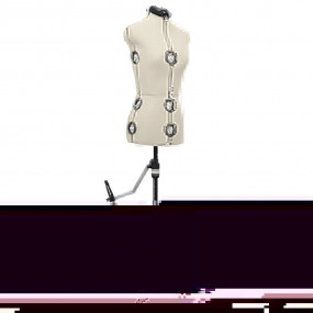 Dress Form Cream and black Polyester, ABS S Adjustable ...