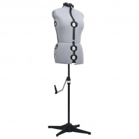 Dress Form Grey and Black Polyester, ABS M Size 40-46
