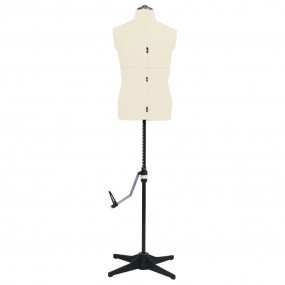 Dress Form Cream and Black Polyester, ABS Size 37-45