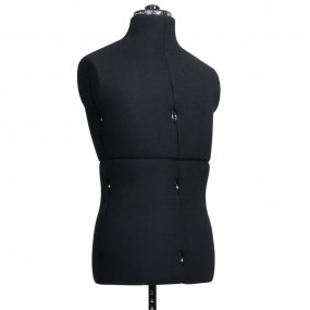 Dress Form Black Polyester, ABS Sizes 37-45 Height-Adju...