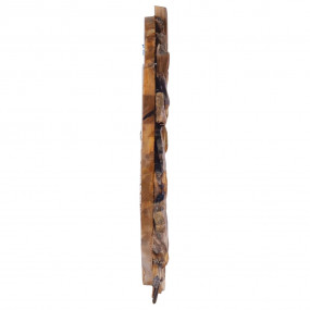 Mirror Teak Teak wood and glass 15.7 in diameter