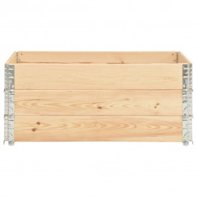 Raised Bed Set of 3 Natural pine Solid pine wood, Galva...