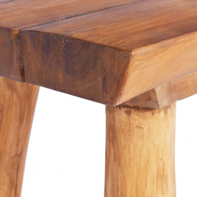 Garden Bench Natural Teak Solid Teak Wood 31.5 in Durab...