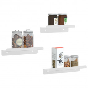 Wall Shelf Silver Stainless Steel Small, Medium, Large
