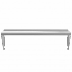Wall Shelf Silver Stainless steel 39.4x11.8x12.2 in Wal...