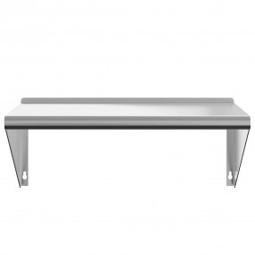 Wall Shelf Silver Stainless Steel 29.5x17.7x12.2 in Wal...