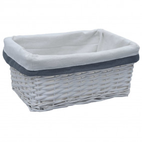 Nesting Basket Set White Willow Various Sizes Stackable