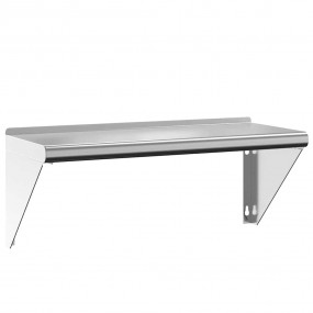 Wall Shelf Silver Stainless Steel Medium Wall mounting