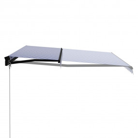 Retractable Awning Blue Powder coated aluminum Large Re...