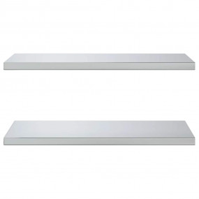 Wall Shelf Silver Stainless Steel 29.5 in x 15.7 in Wal...
