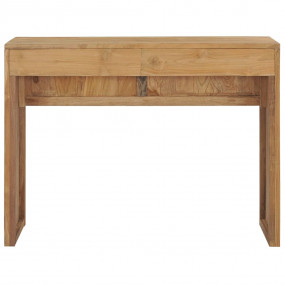 Console Table Natural Teak Solid Teak Wood 39.4x13.8x29...