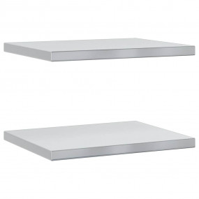 Wall Shelf Silver Stainless Steel 19.7 x 15.7 x 1.2 in