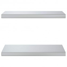 Wall Shelf Silver Stainless Steel with brushed finish M...