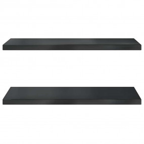 Wall Shelf Black Stainless Steel 29.5 x 15.7 x 1.2 in