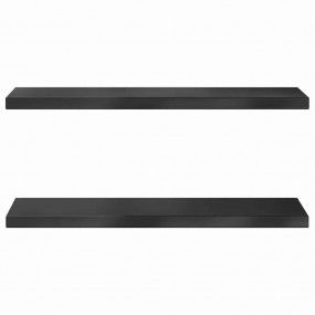 Wall Shelf Black Stainless Steel 29.5 in x 9.3 in x 1.2...