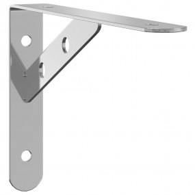Shelf Bracket Silver Stainless Steel Standard