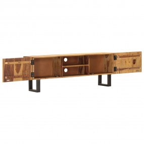 TV Cabinet Brown Solid Sheesham Wood 51.2x11.8x18.5 in ...