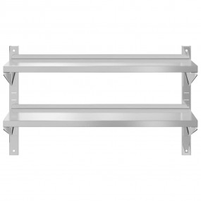 Wall Shelf Silver Stainless Steel