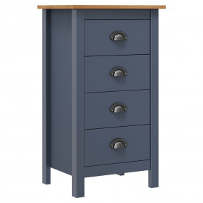 Sideboard Grey and Honey Brown Solid pine wood