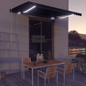 Retractable Awning Anthracite, Gray