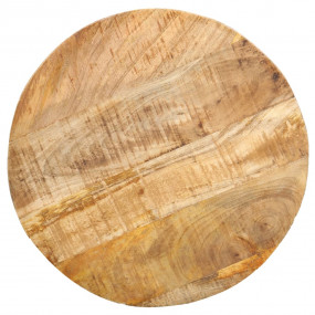 Coffee Table Natural and white Solid mango wood, powder...