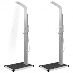 Shower Panel Silver Stainless Steel Large Durable