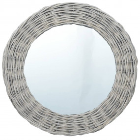 Mirror Natural Rattan, Glass 15.7 in Decorative Inlays ...