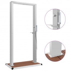 Shower Panel Silver and Brown 201 stainless steel Stand...