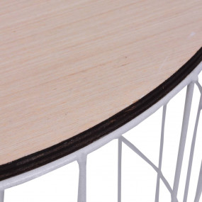 Coffee Table White MDF Medium Removable Covers Coffee T...