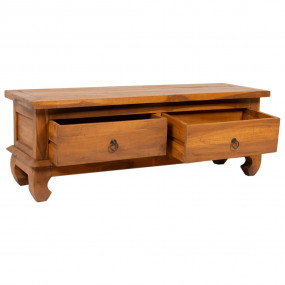 TV Cabinet Natural Teak Solid Teak Wood Standard