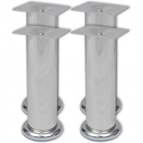 Sofa Leg Set of 8 Chrome Iron 7.1 in Durable Sofa Legs