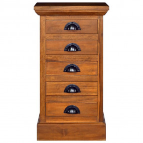 Drawer Cabinet Natural Teak Solid Teak Wood Compact