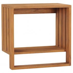 Wooden Towel Rack Natural Teak Solid Teak Wood 13.8x7.9...