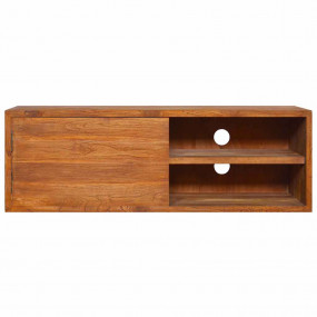 Wall-mounted TV Cabinet Teak Solid Teak Wood