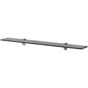 Floating Shelf Set of 2 Black Tempered safety glass 31....
