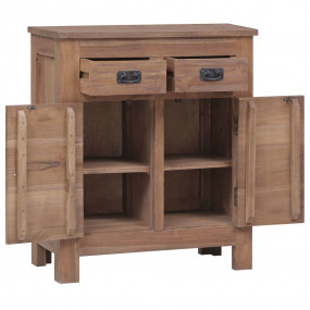 Sideboard Natural Teak Solid Teak Wood 25.6 x 11.8 x 29...
