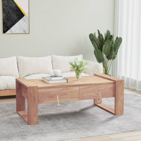 Coffee Table Teak Solid teak wood 43.3 x 23.6 x 15.7 in
