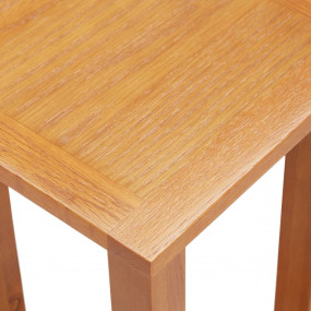 Side Table Natural Oak Solid Oak Wood Compact Simplisti...