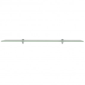 Floating Shelf Set of 2 Frosted Toughened glass 39.4 x ...